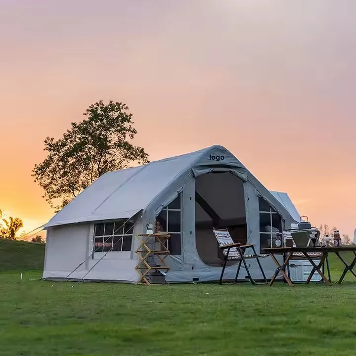 All-In-One Spacious PVC Oxford Inflatable Tent Outdoor Camping Waterproof Fully Automatic Hassle-Free One Bedroom Glamping 5