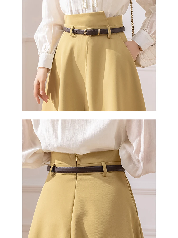 AMOMENTO☆23FW SOLID WOOL BELT SKIRT AMOMENTO☆23FW SOLID WOOL BELT SKIRT (AMOMENTO/ファッション