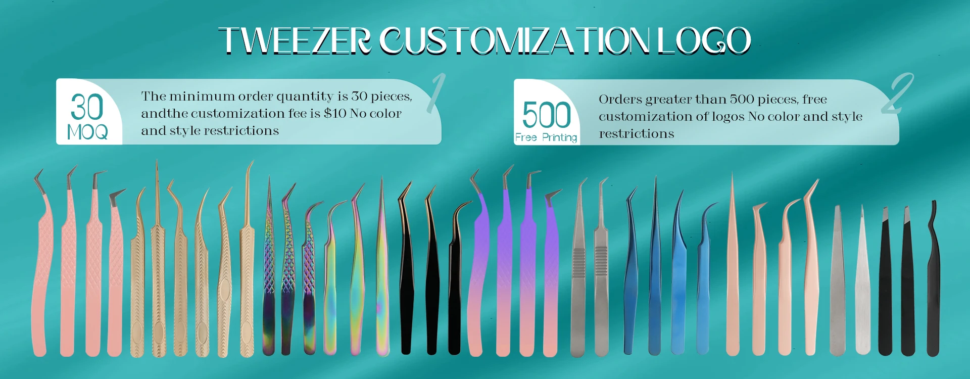 Gold Tweezer Thick Boot L- 90 Degree
