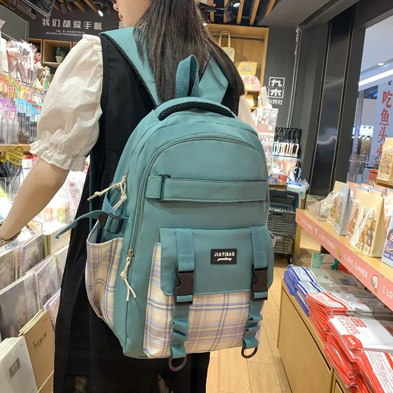 

Sweet ladies backpack trend fashion travel storage bag large capacity simple student backpack lovers bag computer bag