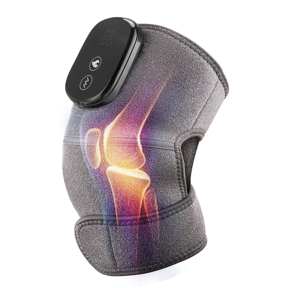 

Electric Heating Therapy Knee Vibration Massager Leg Joint Physiotherapy Elbow Warm Wrap Arthritis Pain Relief Knee Pad Massager
