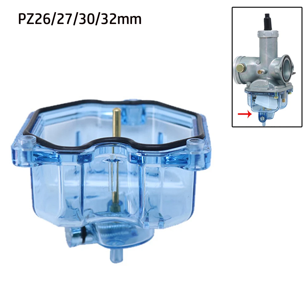 MotorcycleCarburetorFloatBowlShellBlueRedClearTransparentFor