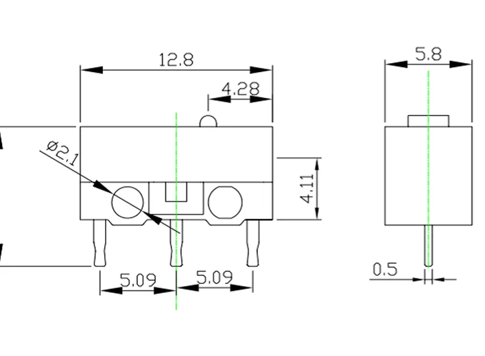 10Pcs Micro Endschalter Momentary Push Button Schalter 1A 125V AC Maus Schalter 3Pins Lange Griff Roller hebel Arm SPDT 12X6X6MM – Detail 14