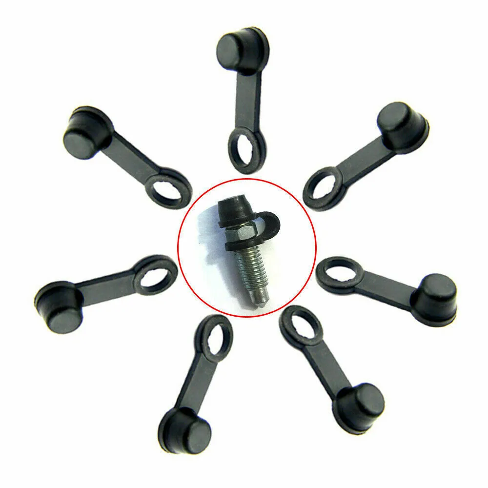 

8Pcs Bleed Nipple Cap ATV Black Brake Screw Cap Car Grease Cap Motorbikes Rubber Universal Durable New Practical