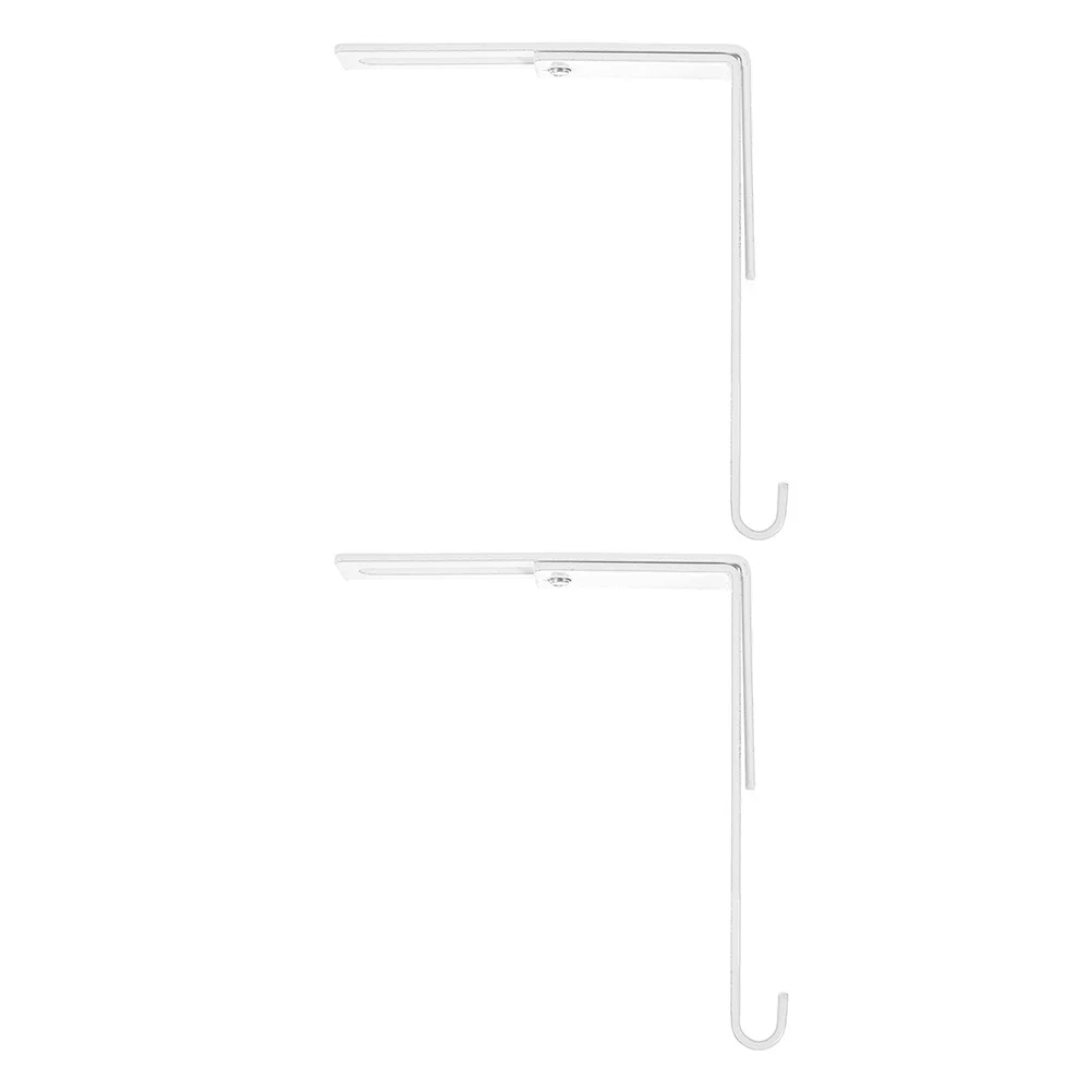 

Over Cabinet Metal Hooks Adjustable Over Door Hook Drawer Office Table Key Bag Storage Hook For Kitchen Accessories