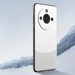 Luxury Shockproof Leather Case Cover - Honor X9c Smart (WHITE)
