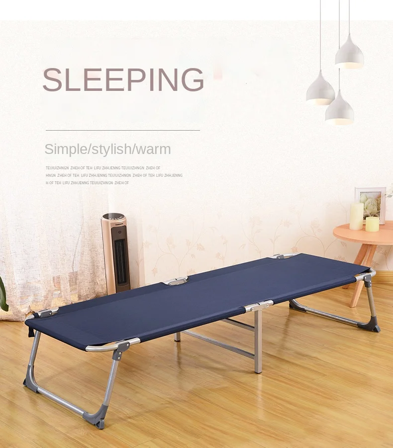 Leather Bed Twin Loft Bed K-star Office Lunch Break Folding Bed Single Canvas Accompany Camping Bed Disaster Relief Portable Comfortable Dropship