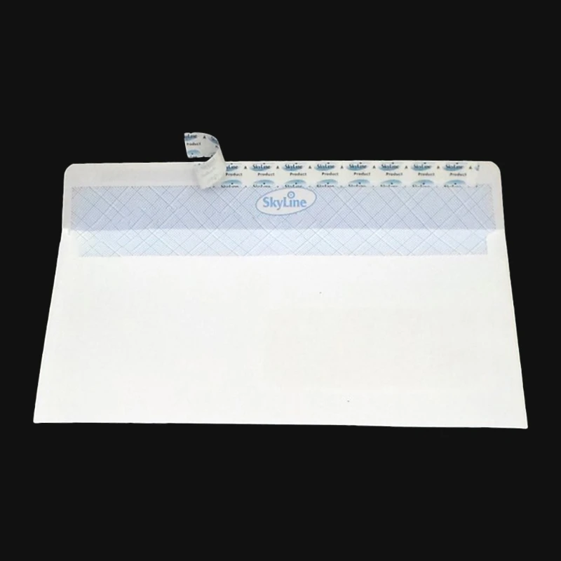 50pcs Security Envelopes with Window Confidential Seal Skyline Envelope for Card