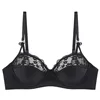 Sexy Christmas Lingerie Gift for Women Large Bust, Push Up Bra & Panty Set Slimming Anti Sagging, Romantic Lace Cotton MOYISU AB