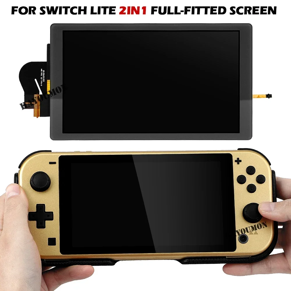 Premium 2-in-1 LCD Display with Touch Screen for Switch Lite - Full Assembly Replacement