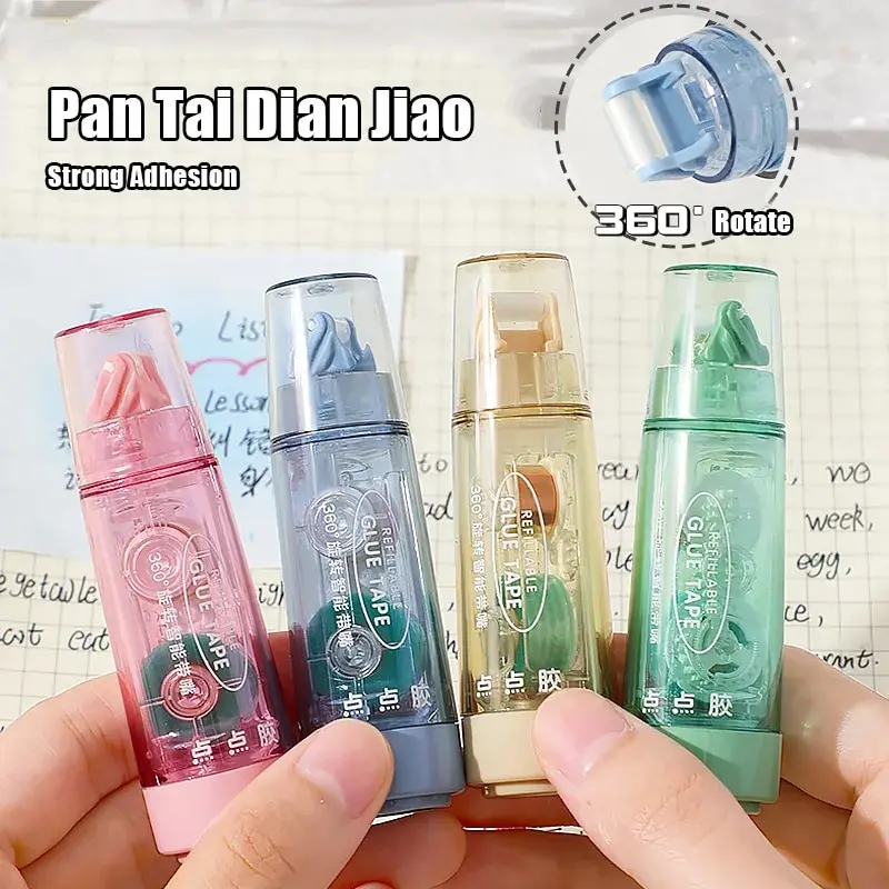 Correction Glue Cute Little Fatty Ding Dot High Viscosity Transparent Student's Hand Account Mistake Question Interchangeable Core