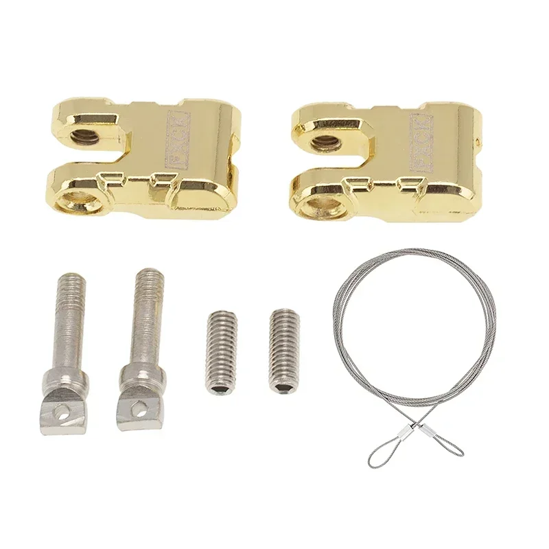 

Металлический каменный бампер, D-образное кольцо, буксировочный крючок для радиоуправляемой машинки на гусеничном ходу 1/10, модель SCX10 90046 Redcat GEN8