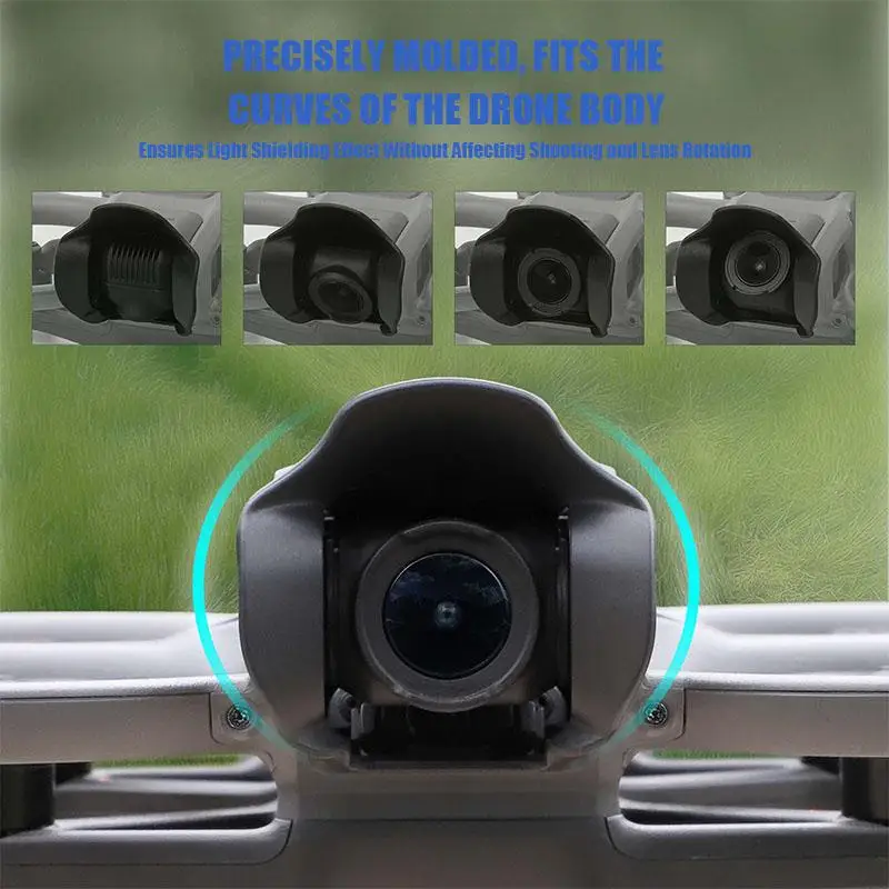 AVATA 2 드론 액세서리 용 VOLODYMYR 렌즈 후드 AVATA 2 Drone 용 눈부심 방지 렌즈 커버 카메라 가드 짐벌 보호대