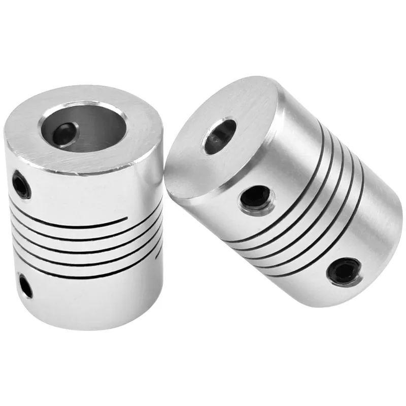 CNC 모터 조 샤프트 커플러, D19L25 알루미늄 합금 플렉시블 프린터 와인딩 커플링 인코더 커플링 홀, 2.3mm, 3.17mm, 6.35mm