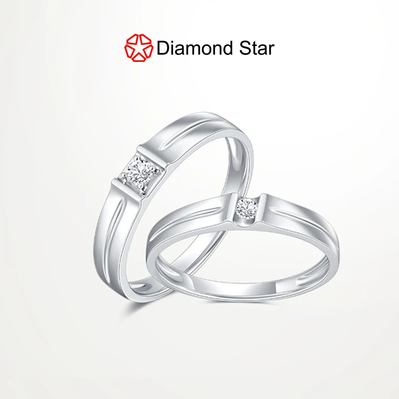 

Diamond Star Hot Sale Elegant 18k White Gold Jewelry Rings Custom Fine Jewelry Lab Grown Diamond Rings Engagement Wedding Rings