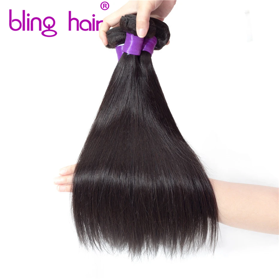 Bone Straight Brazilian Hair Weave Human Hair Bundles 16-30 Inch 100% Raw Virgin Remy Human Extension Bling human hair bundles
