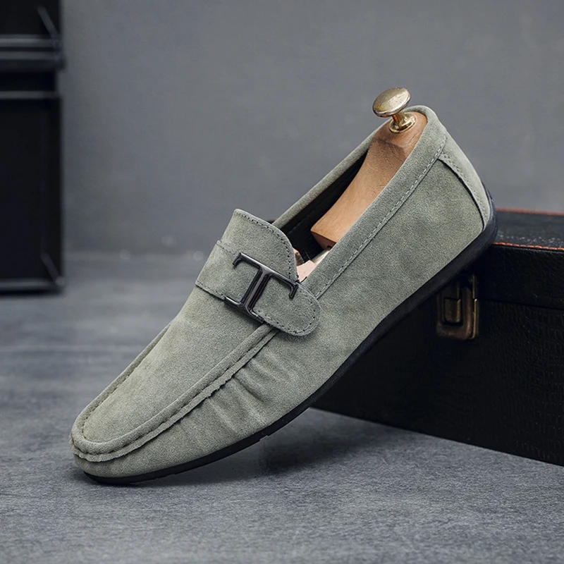 SHLIANG Brand Spring Summer Moccasins Men Loafers High Quality Genuine Leather Shoes Men Flats Lightweight Driving Shoes S044A_voghion.com