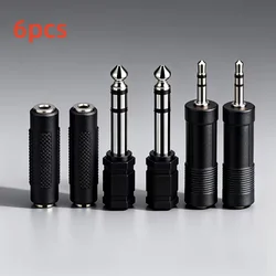 Premium Dual - Sided Audio Adapter Set - 3.5mm to 6.5mm (6 - Pack) (6pcs)