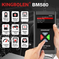 KINGBOLEN BM580 Car Battery Tester 6V 12V Automotive battery Tools Car Health Exam Reversible Access Clip Voltmeter PK BM550 - Image 2