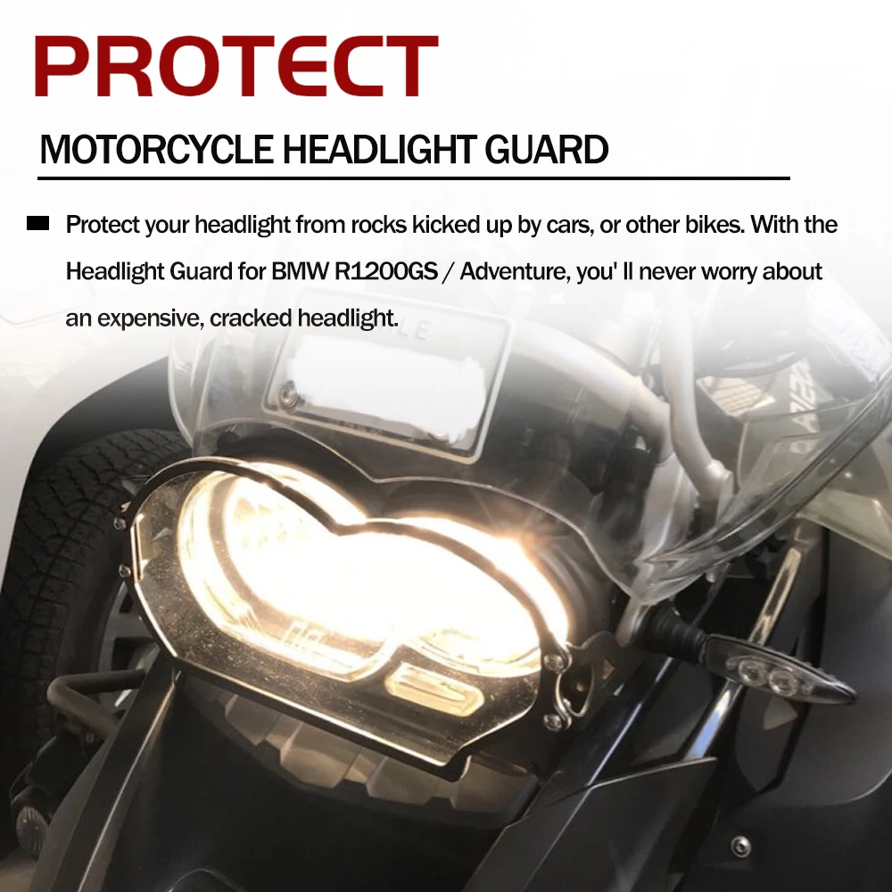 Motorcycle Headlight Protector Grill Cover