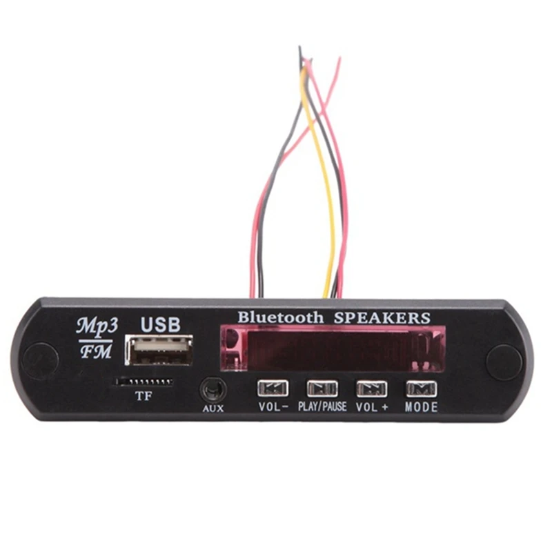 블루투스 MP3 5.0 디코더 보드, DC 5V 12V 라디오 모듈, 지지대 TF USB AUX, 자동차 전화용