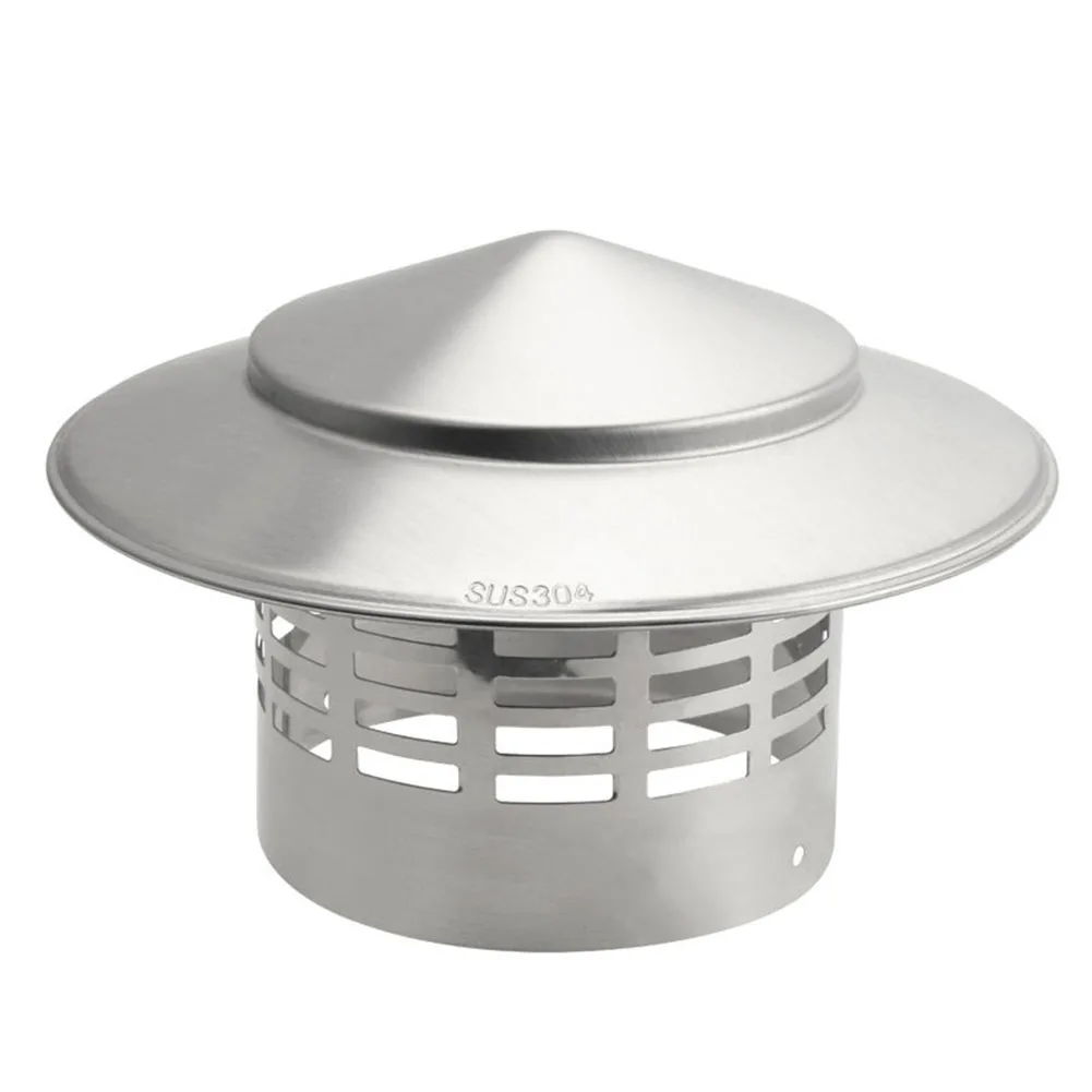 

Chimney Cap Protective Stainless Steel Chimney Cap Ensure Efficient Roof Pipe Exhaust and Exterior Wall Fresh Air Outlet