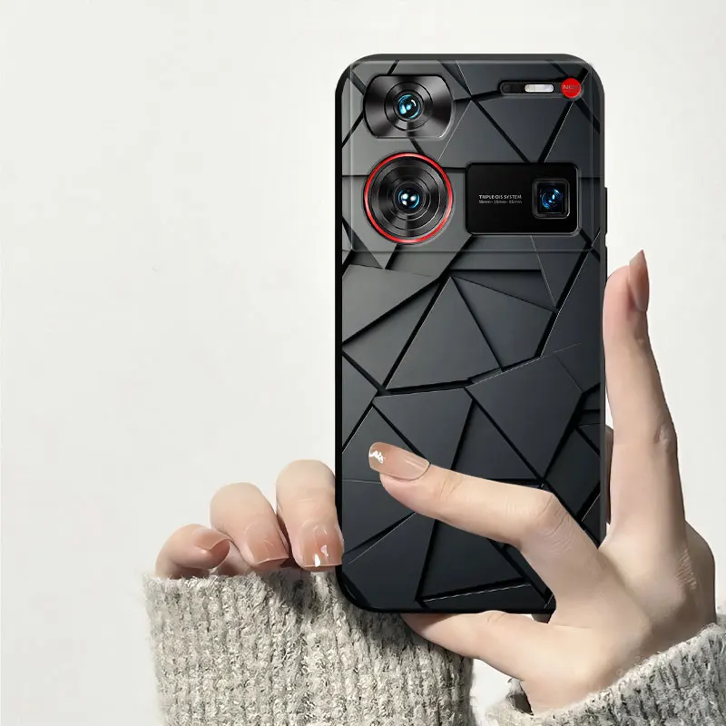 Shockproof Soft Silicone TPU Phone Case with Cat and Dog Design - Back Cover s