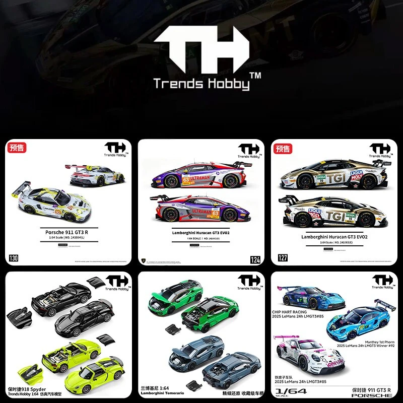 Premium Diecast Racing Car Collectible Toy Gift - 1:64 Alloy Super Sport Car