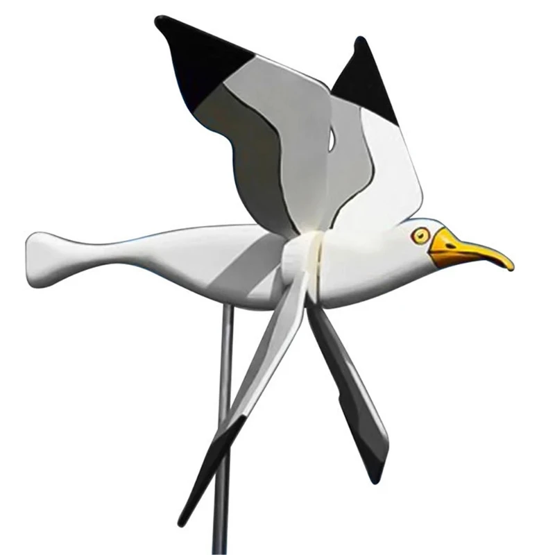 

X37E Asuka Series Seagulls Whirligig Windmill Stake Flying Bird Wind Spinner for Garden Lawn Yard Decoration