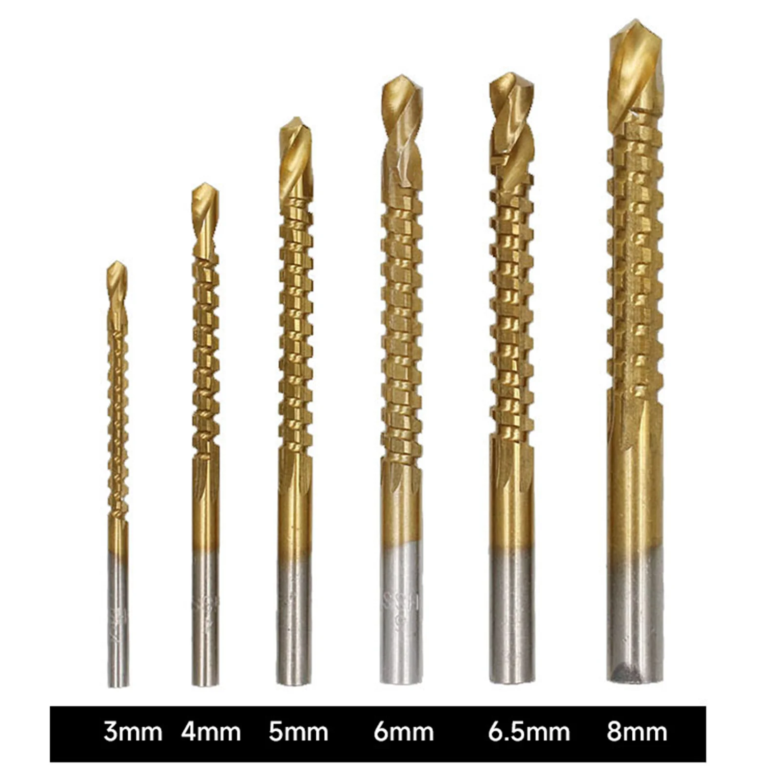 

High Speed Steel 6 Pcs/set Twist Drill Bit Set Power Tool Accessories Grinding and Cutting