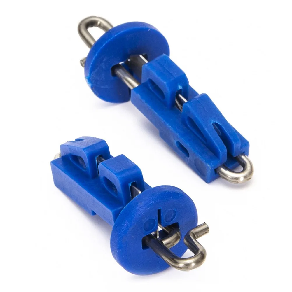 

ABS+Stainless Steel Bait Clips Blue Breakaway Down Hook Release Clip Sea Solo Splash Style 10pcs Portable Pratical