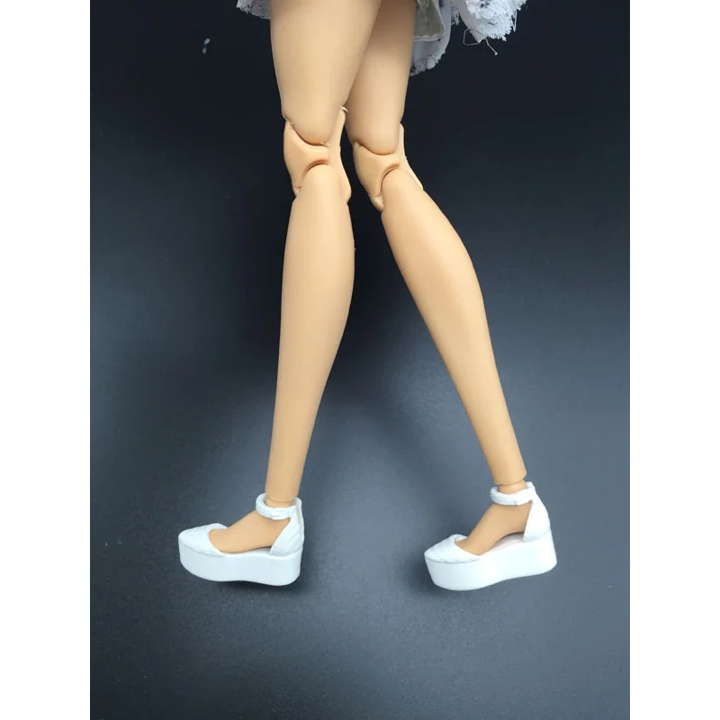 

doll shoes white flat foot shoes for your BB dolls BBI906