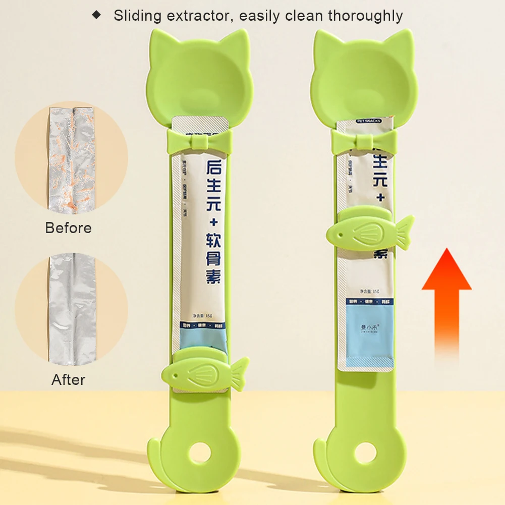 Churu Tube Helper: Dispenser per snack liquidi e purè per gatti, con cucchiaio dosatore, facile da usare, accessori per l'alimentazione degli animali domestici - immagine 6