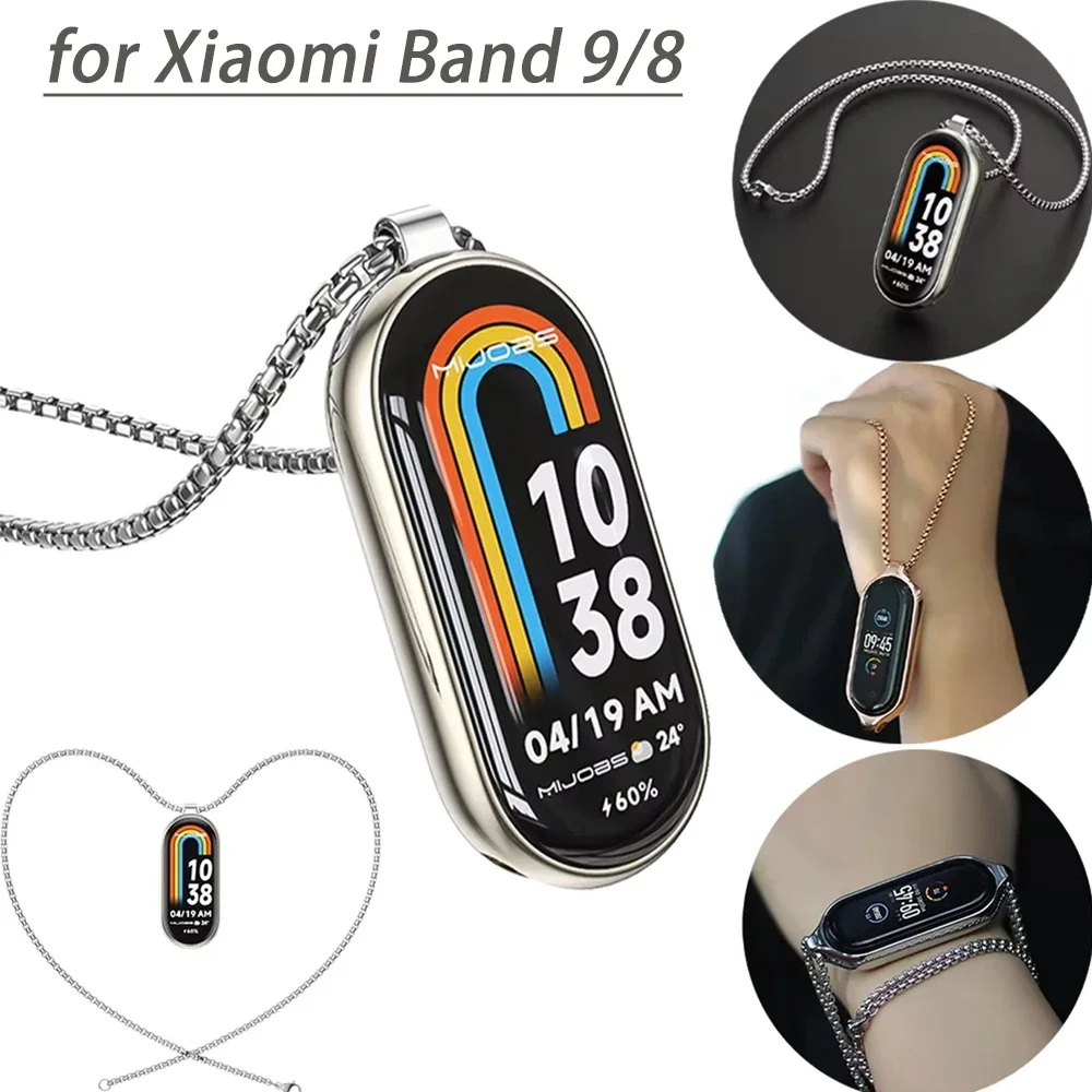 Mi Band 8 Strap Necklace for Xiaomi Smart Band 8 9 NFC Bracelet Mi