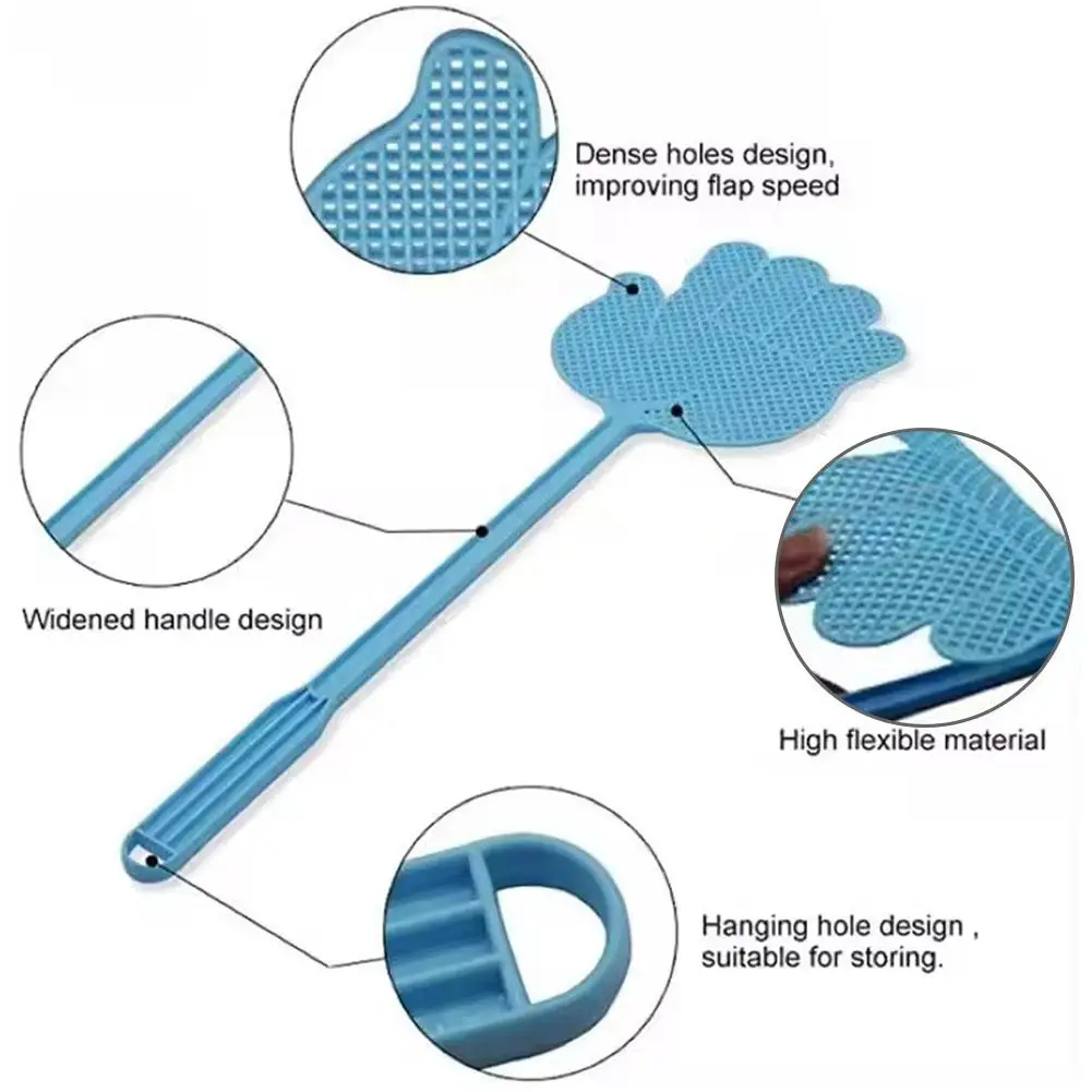 Palm Shaped Flyswatter Plastic Fly Swatters Mosquito Pest Household Fly Swatter Insect Pest Control Tools