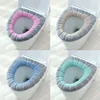 1Pcs O-shape Home Decor Toilet Seat Cover Keep Warm Pumpkin Pattern Closestool Mat Double Color Bathroom Accessories Knitting 1