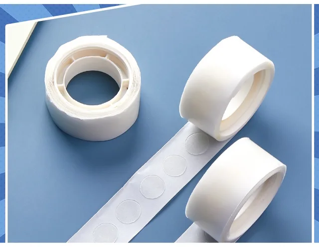 Puntini Di Colla Trasparenti - 200 Pezzi Adesivi Bifacciali Rotondi Per DIY - Foto 5