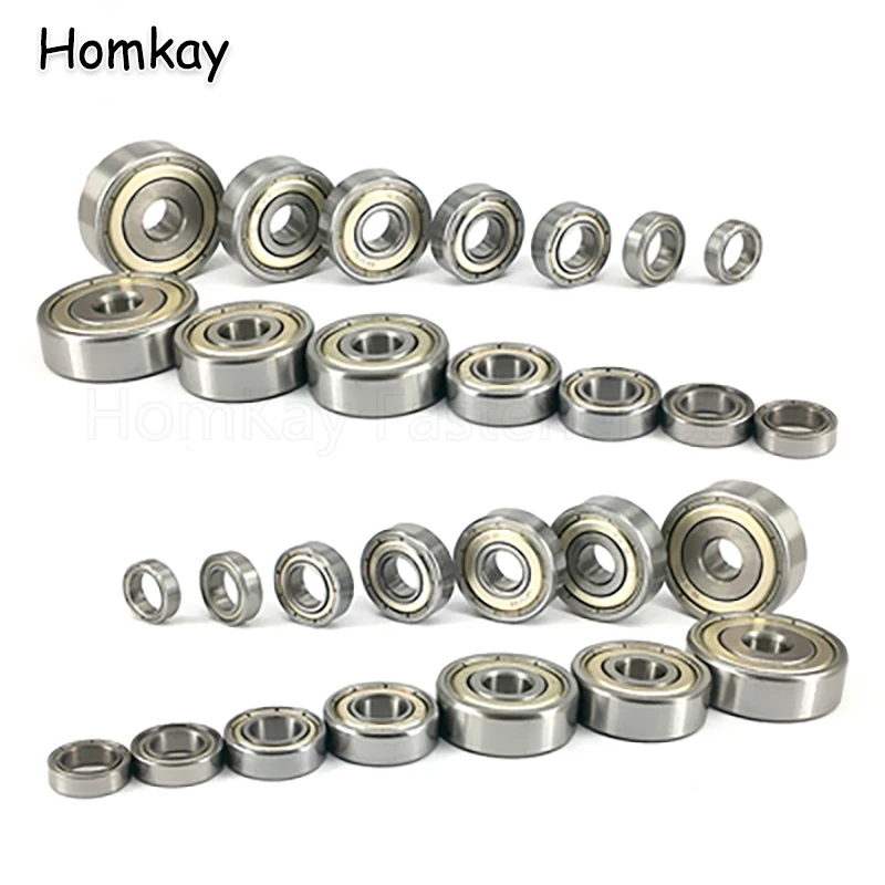 

5PCS Deep Groove Bearings ID 2mm - 9mm OD 5mm - 30mm Thick 2.3mm - 10mm 603 604 605 606 607 608 609 623 624 625 626 627 to 699ZZ