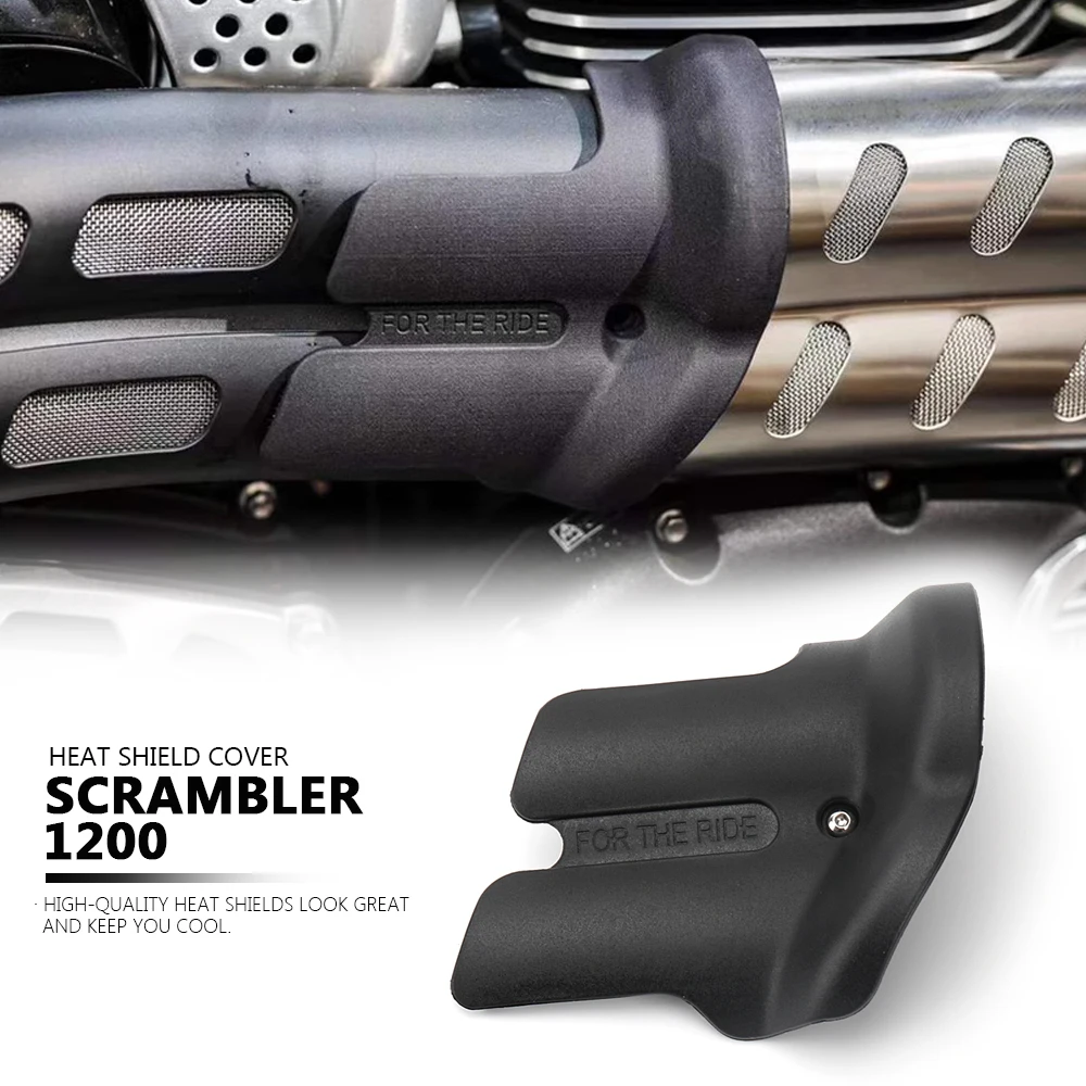 

New For SCRAMBLER Scrambler 1200 Motorcycle Accessories Black Anti-scalding Guard Exhaust Heat Shield Protector