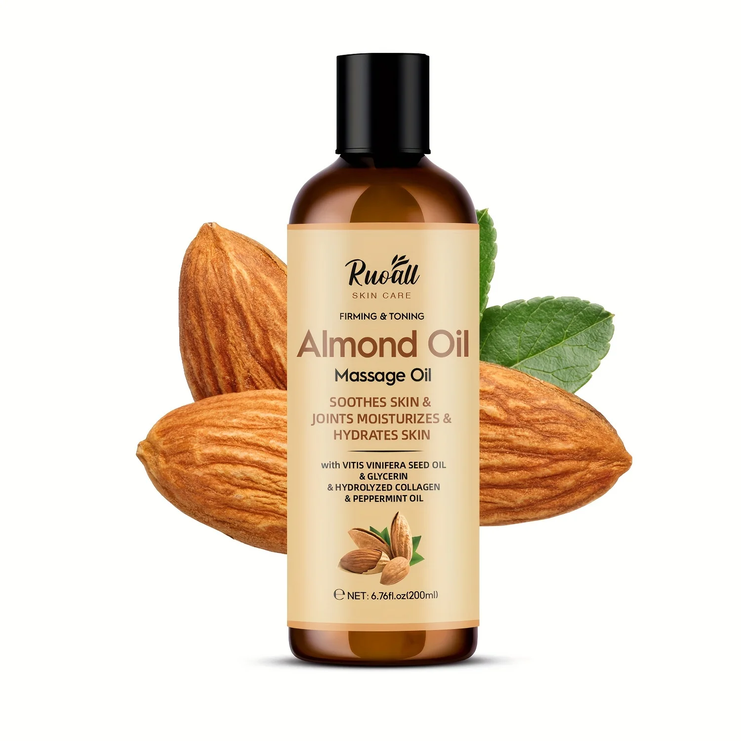 Almond Oil Massage Balm:Rich in Vitamin E,Glycerin and Essential Oils for Dry Skin Relief-Suitable for All Genders and Skin Type