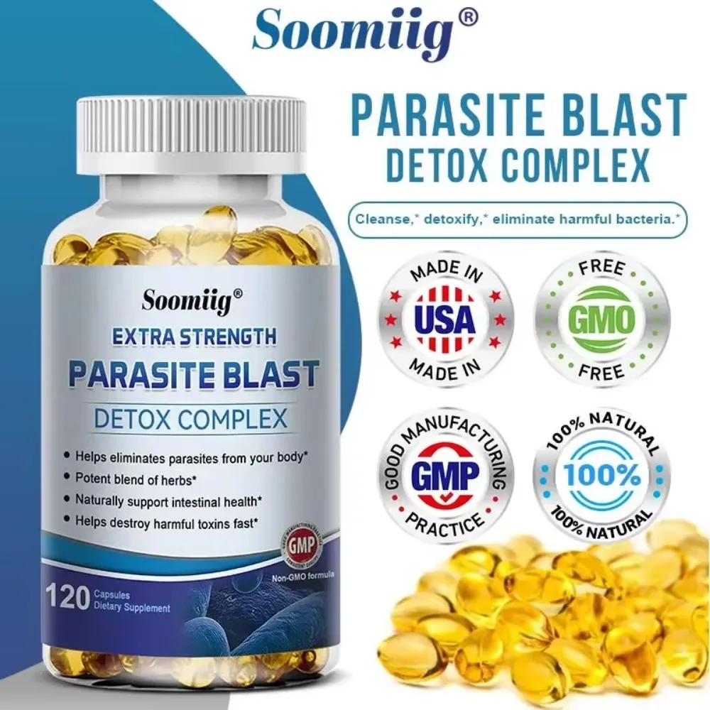 Powerful Parasite Supplement Capsules Detox and Support Gut Health Digestion Detoxification Bloating and Gas Immunity