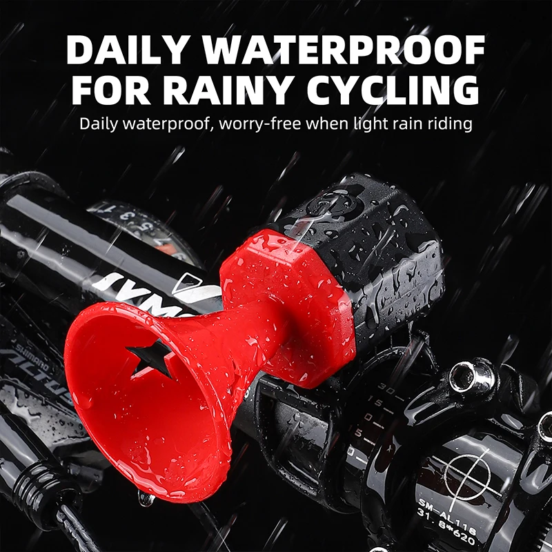 WEST BIKING Bicycle Electric Horn Loud 90 Decibels USB Charging Waterproof Mini Bike Bell MTB Road Bike Bell Cycling Accessories