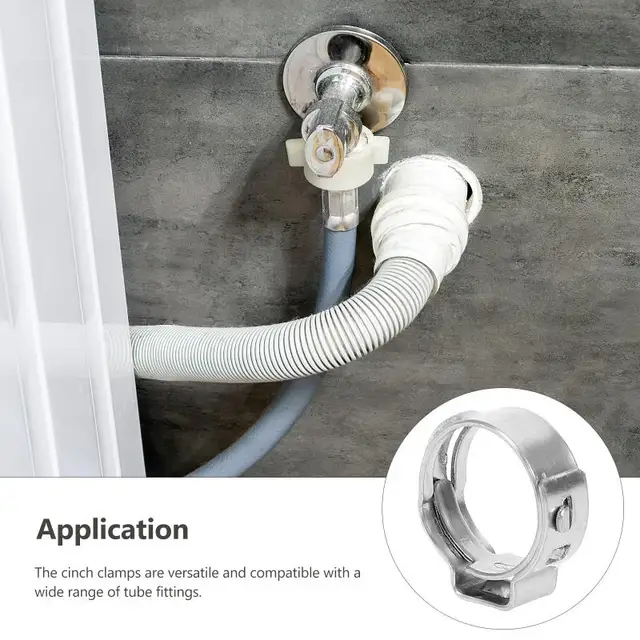 PEX Cinch Crimp Tool With 30 Stainless Steel Clamps (1/2 - Foto 3