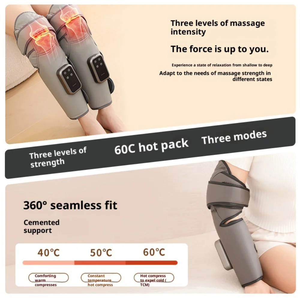 Electric Leg Massager Athletes Heating Muscle Relaxation Foot Leg Recovery Massage Machine Promotes Blood Circulation Tools