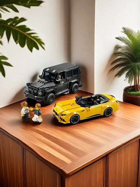76924 LEGO Speed Champions Mercedes-AMG G 63 & Mercedes-AMG SL 63 F1 Toy Car, Convertible Toy Car Gift for Boys and Girls 3