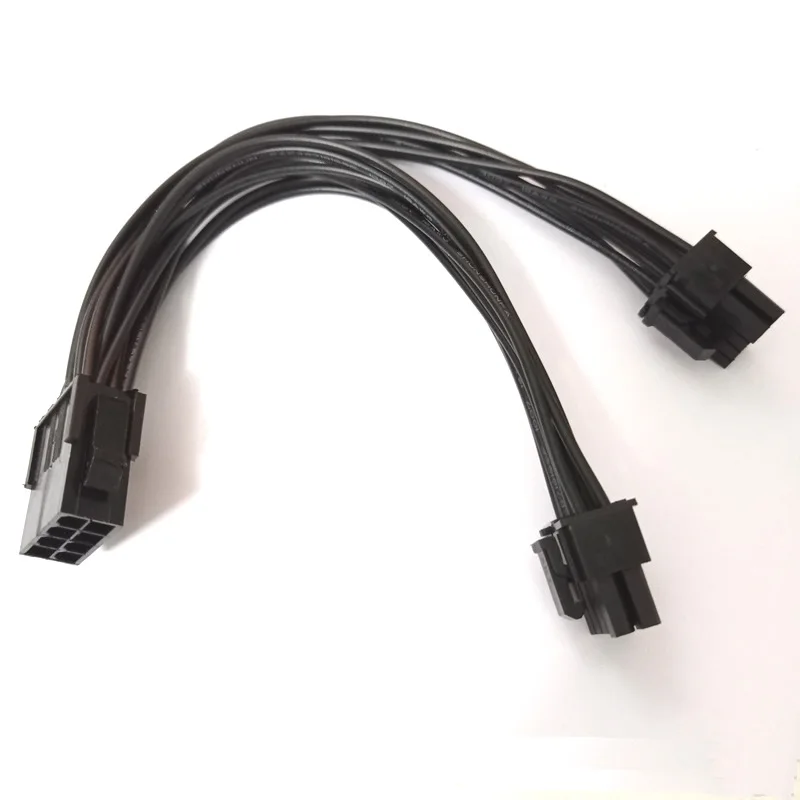 20cm Graphics Card 8 Pin Female To 2*8P(6+2)pin Extention Power Cable Male PCIe PCI Express 4 Lines Cable Connector удлинитель akasa atx 8 pin to pcie 6 2 pin adapter cable 20cm ak cbpw23 20