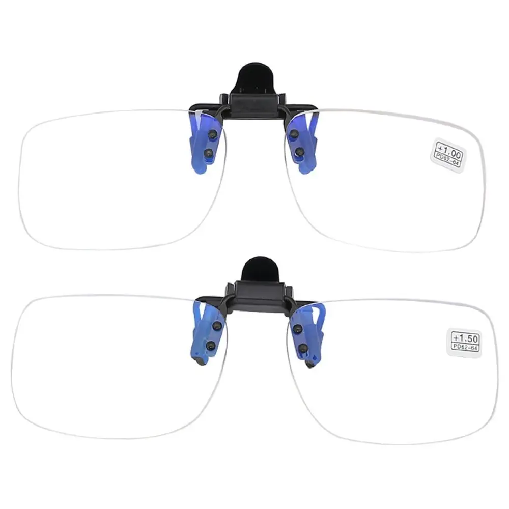 Presbyopic glasses Flip Up Down Clip Presbyopic Glasses Ultra-light Clip Magnifying Glasses Rimless Optical Lenses Reading
