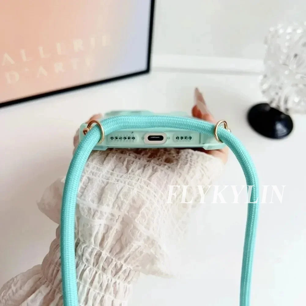 Enhanced Magnetic Rechargeable Matte Long Rope Phone Case