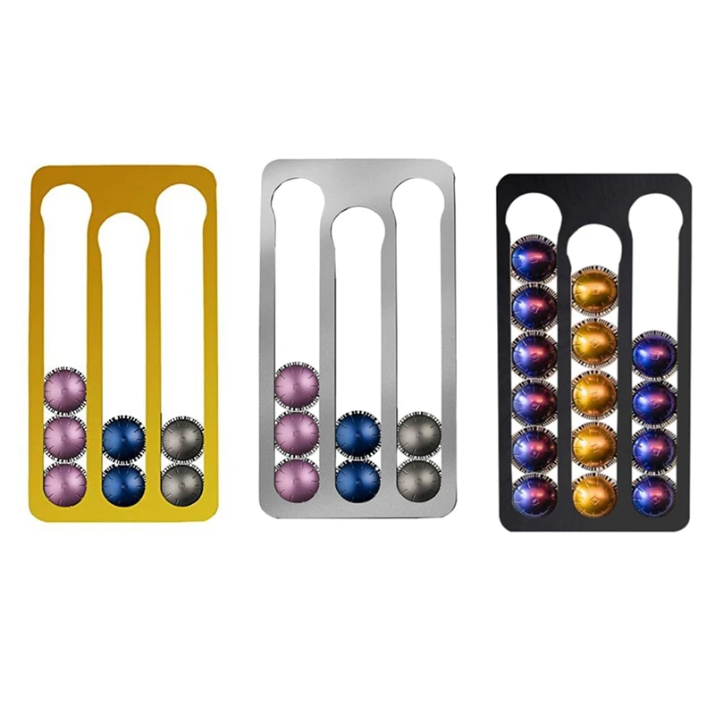 Porta Cialde Caffè Per Capsule Nespresso Vertuo, Portaoggetti A Parete Per Capsule Caffè, Capacità: 17