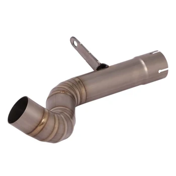 Slip On For BMW F750 850GS 2018-2022 Motorcycle Exhaust Middle Connect Tube Mid Link Pipe Titanium Alloy